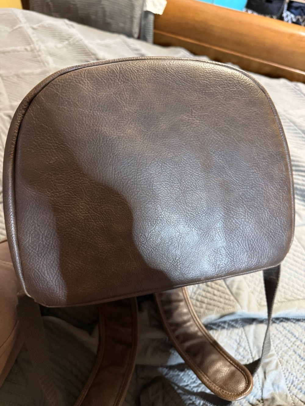 thirty-one Brown Faux Leather backpack cooler Great condition - Picture 6 of 12